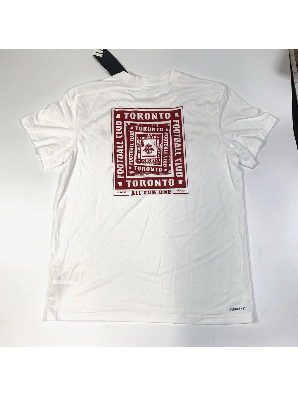 Adidas Toronto FC MLS Soccer T-Shirt Men’s Medium White Pregame Training NWT